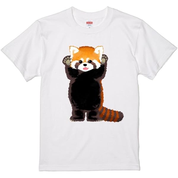 Amazon.co.jp: Funny T-Shirt, Red Panda, Men's, Animal Goods